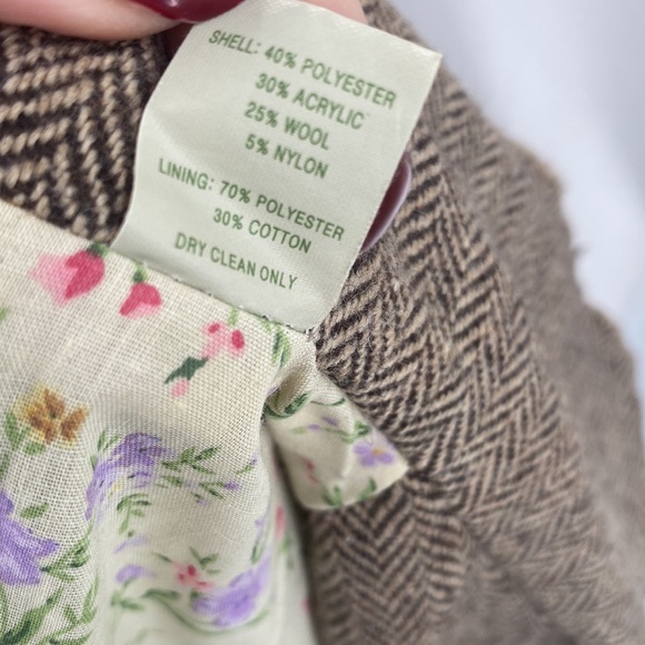 Princy By Jessica Simpson Brown Corduroy Blazer Jacket Medium - Picture 14 of 15